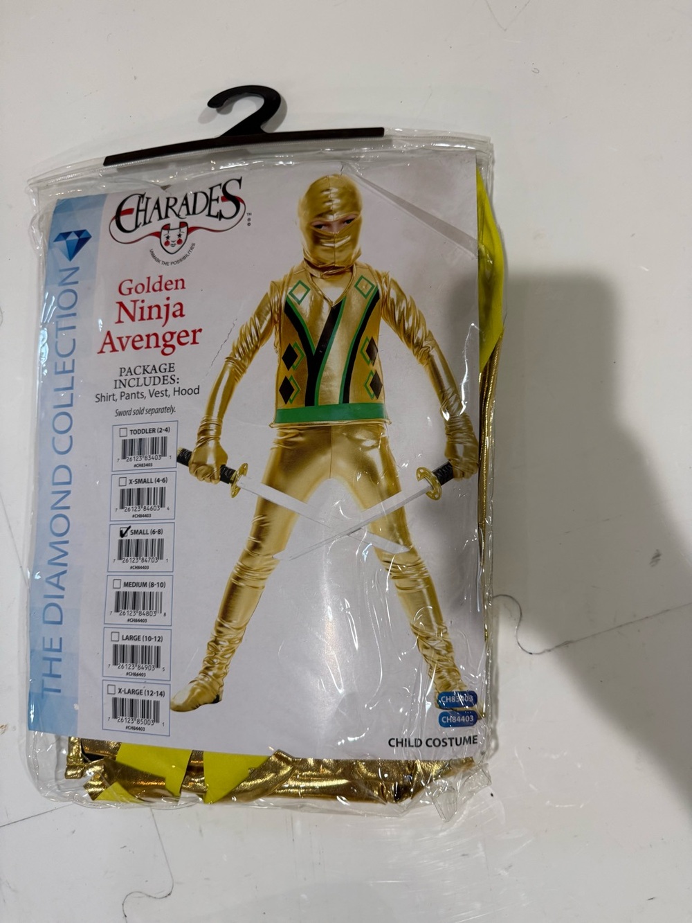 Golden Ninja Avenger Costume - Gold